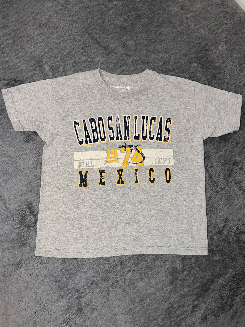 Cabo San Lucas Mexico Grey Graphic Kids T‑Shirt